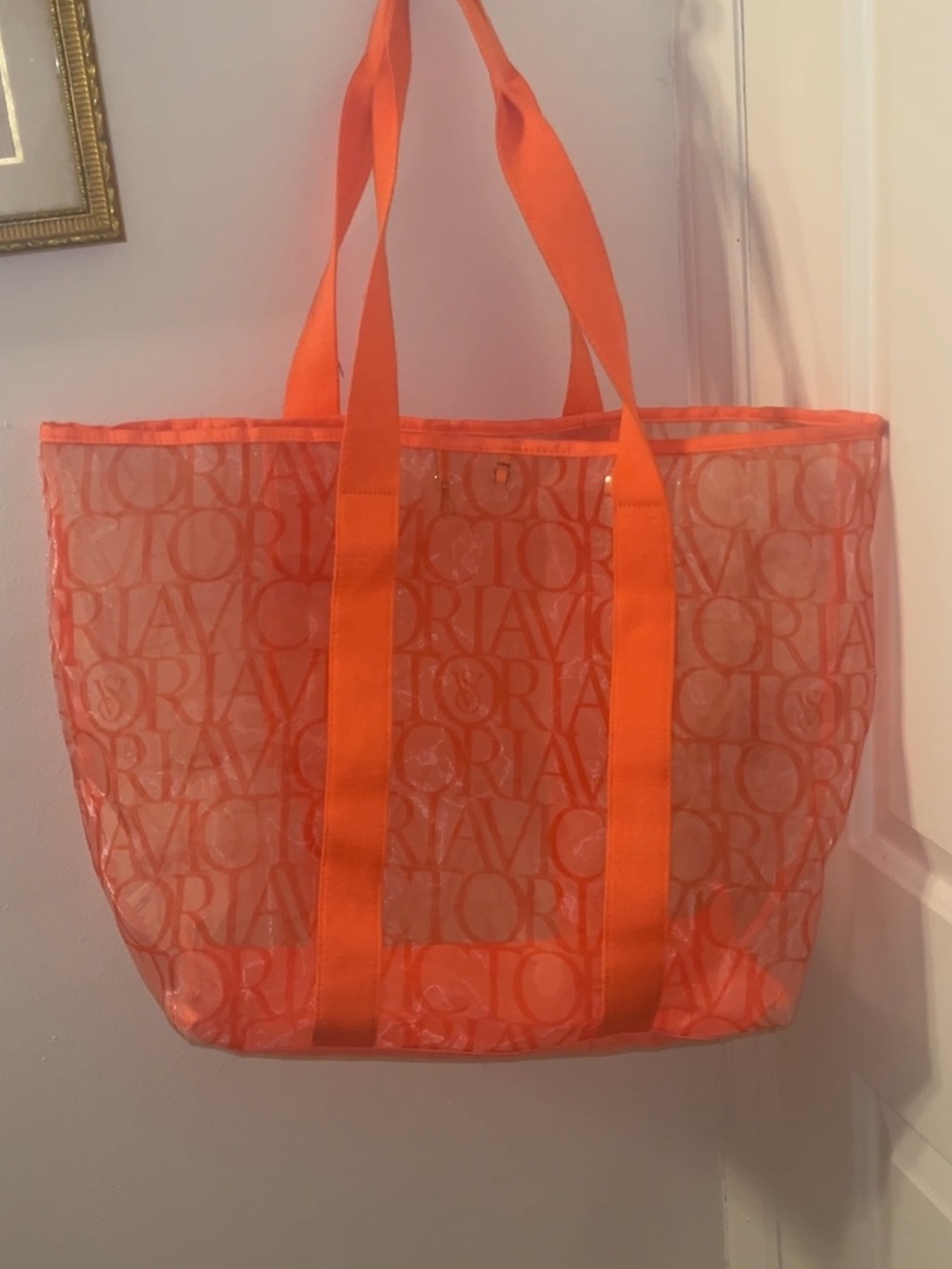 Victoria's Secret Logo Mesh Tote